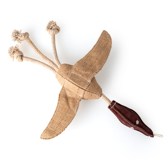 Desmond Duck Eco-Friendly Toy for Dogs - 100% Natural, Renewable & Recyclable Materials